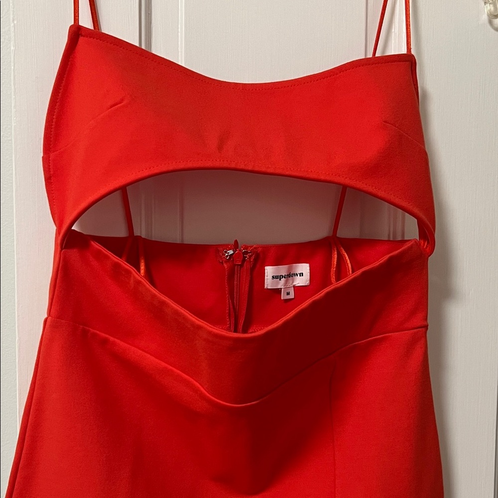 Superdown Trista Red Cut-Out Midi Dress - Picture 4 of 5